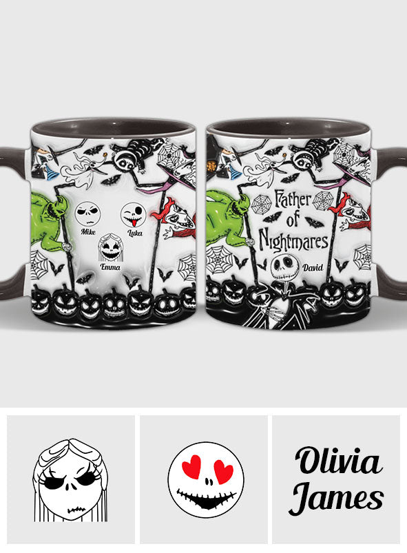 Personalized Nightmare Accent Mug Custom Name Gift for Mom or Dad Accent Mug GradoCreations