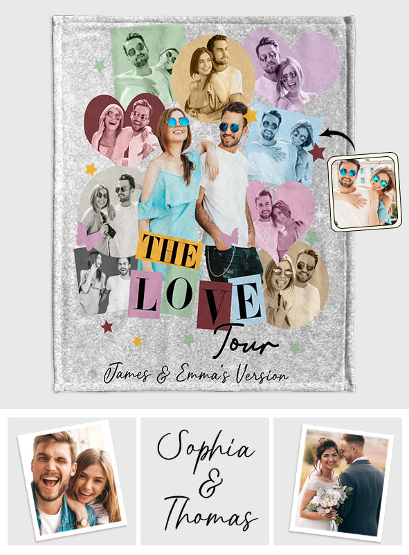 Personalized Photo Couple Blanket Unique Gift for Anniversary Blanket GradoCreations