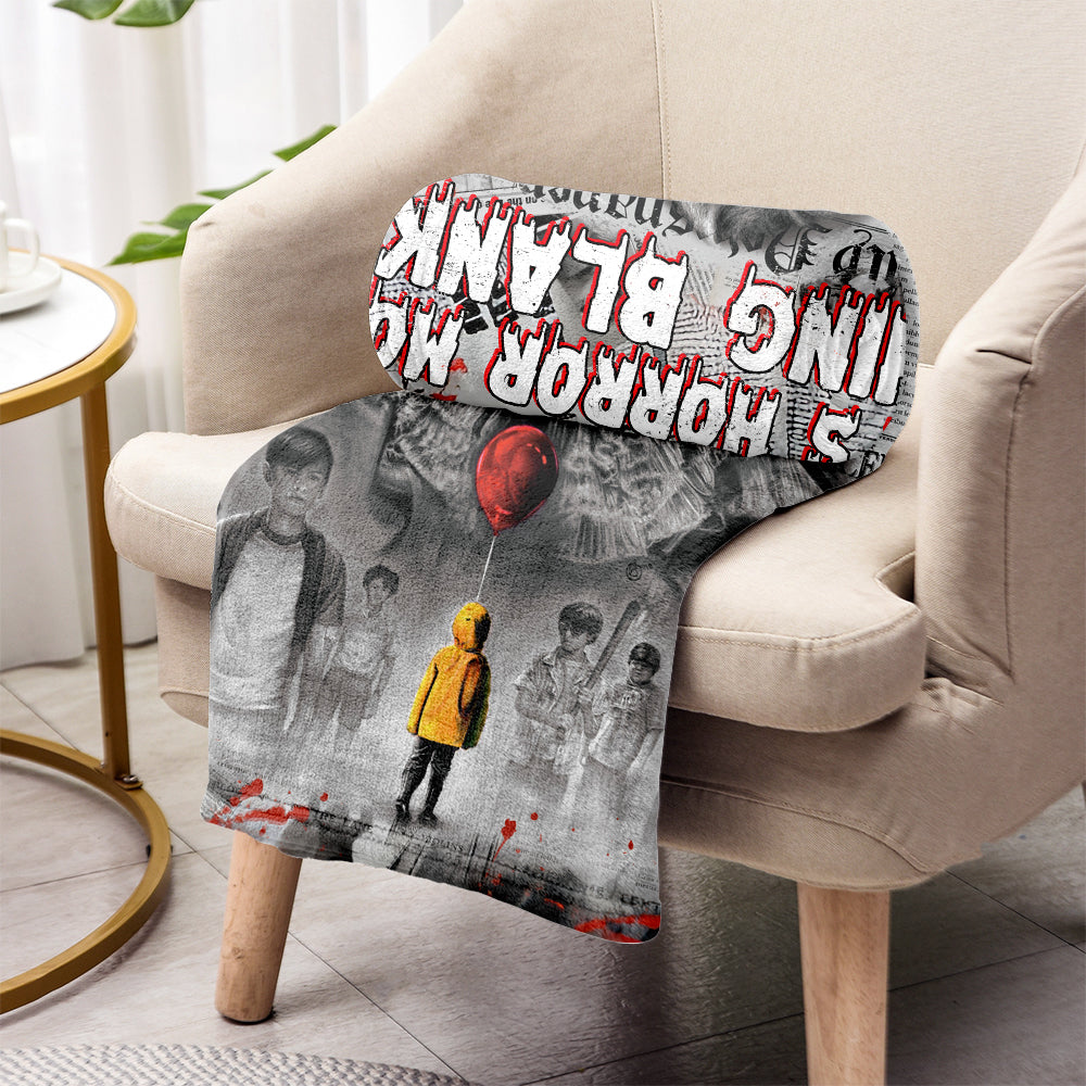 Personalized Horror Movie Blanket Custom Design Gift for Halloween Blanket GradoCreations