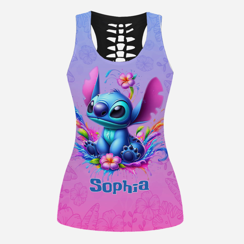 Personalized Ohana Hollow Tank Top & Women Shorts Gift for Kids Hollow Tank Top & Women Shorts GradoCreations