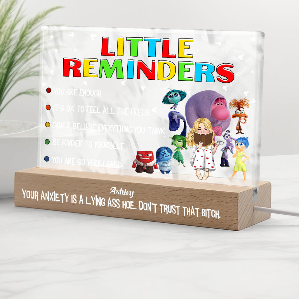 Personalized Acrylic LED Night Light Custom Message Gift Shaped Led Night Light GradoCreations
