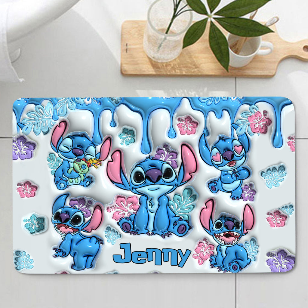 Personalized Ohana Bathroom Curtain & Mats Set for Kids Bathroom Curtain & Mats Set GradoCreations