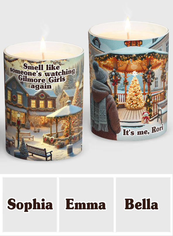 Personalized Scented Candle with Wooden Lid for Fans of Gilmore Girls Candle With Wooden Lid GradoCreations