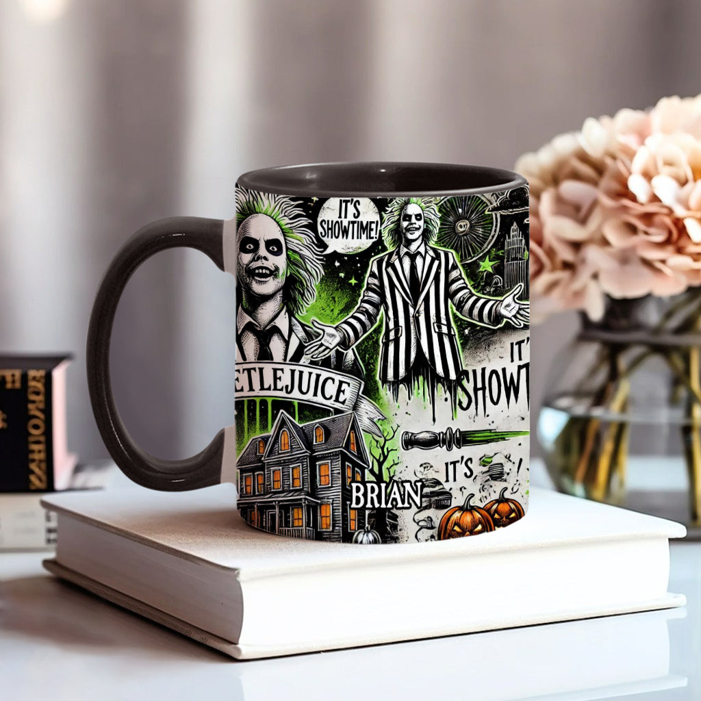 Personalized Halloween Accent Mug Custom Name Gift Idea Accent Mug GradoCreations