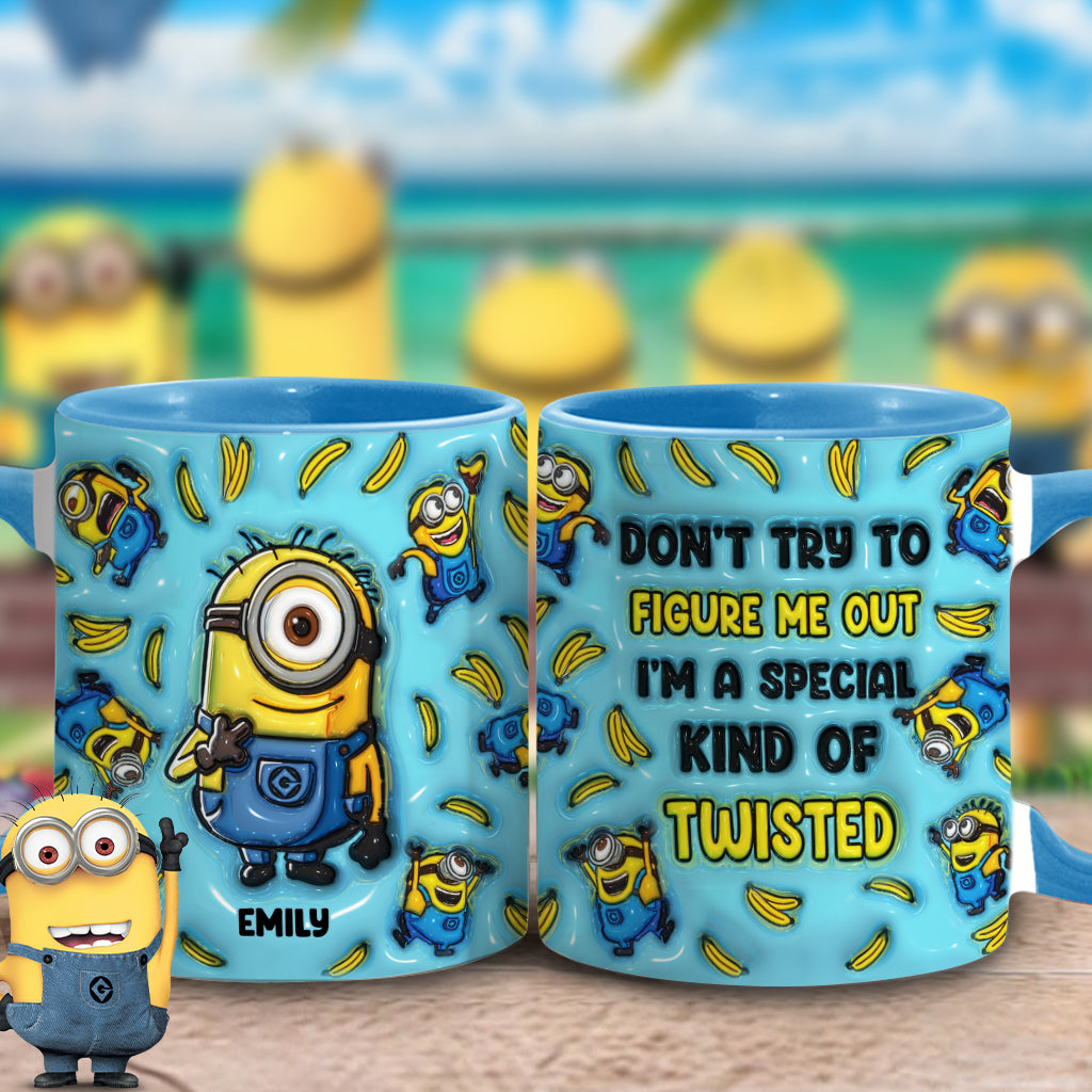 Personalized Minion Mug Custom Name Gift Idea for Kids Accent Mug GradoCreations