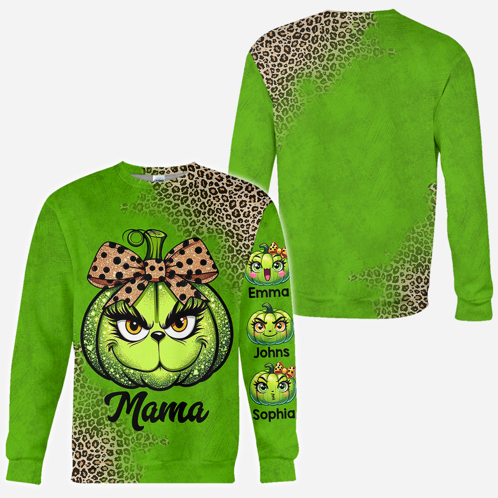 Personalized Grinchy Mama All Over Shirt Christmas Gift All Over Shirt GradoCreations