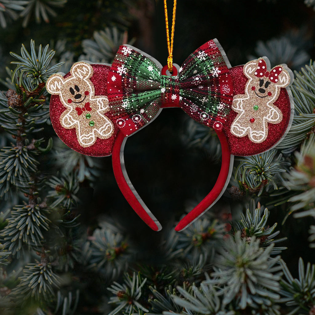 Personalized Christmas Mouse Ears Ornament Custom Name Gift Ornament GradoCreations