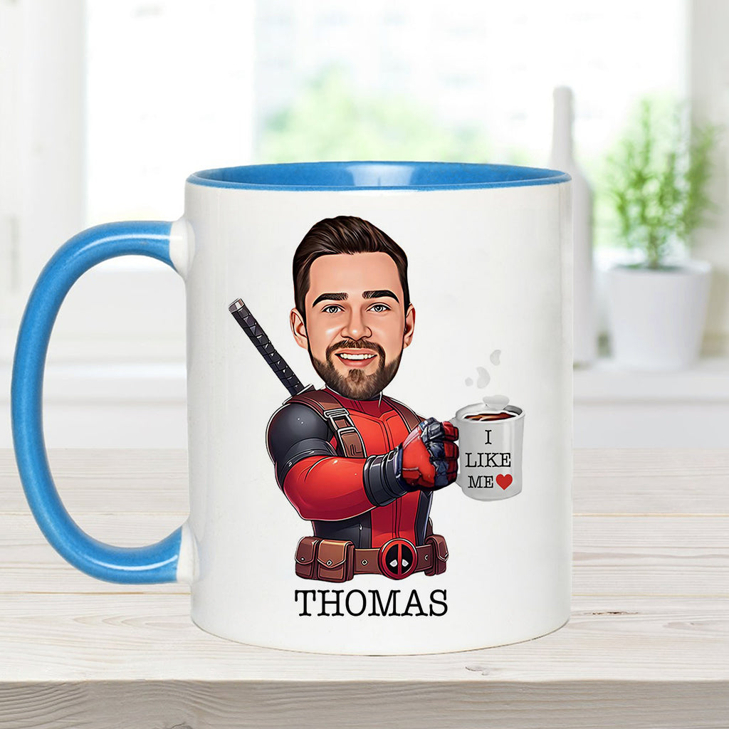 Personalized Accent Mug I Like Me Custom Photo Gift Accent Mug GradoCreations