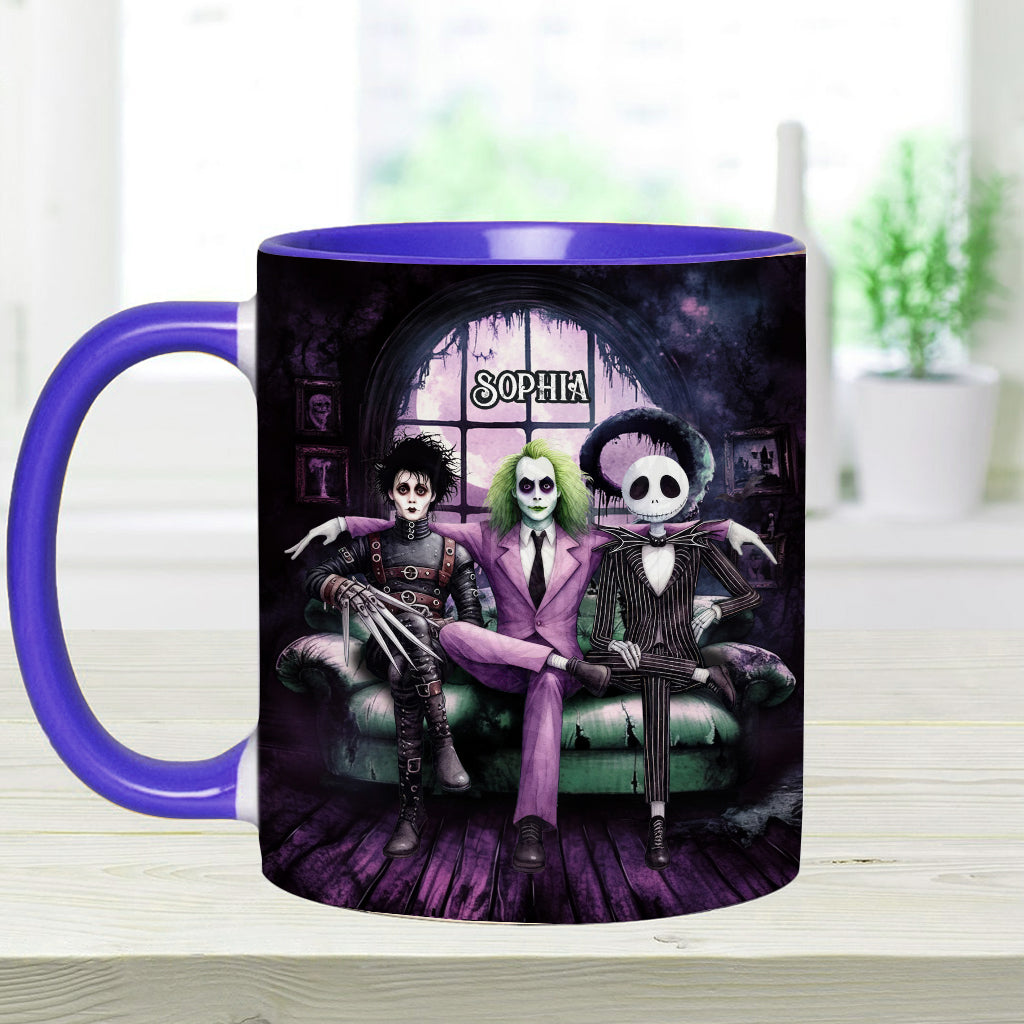 Personalized Accent Mug with Custom Name for Halloween Gift Accent Mug GradoCreations