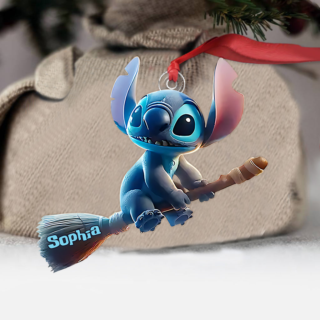Personalized Ohana Custom Shaped Ornament for Halloween | Unique Gift Custom Shaped Ornament GradoCreations