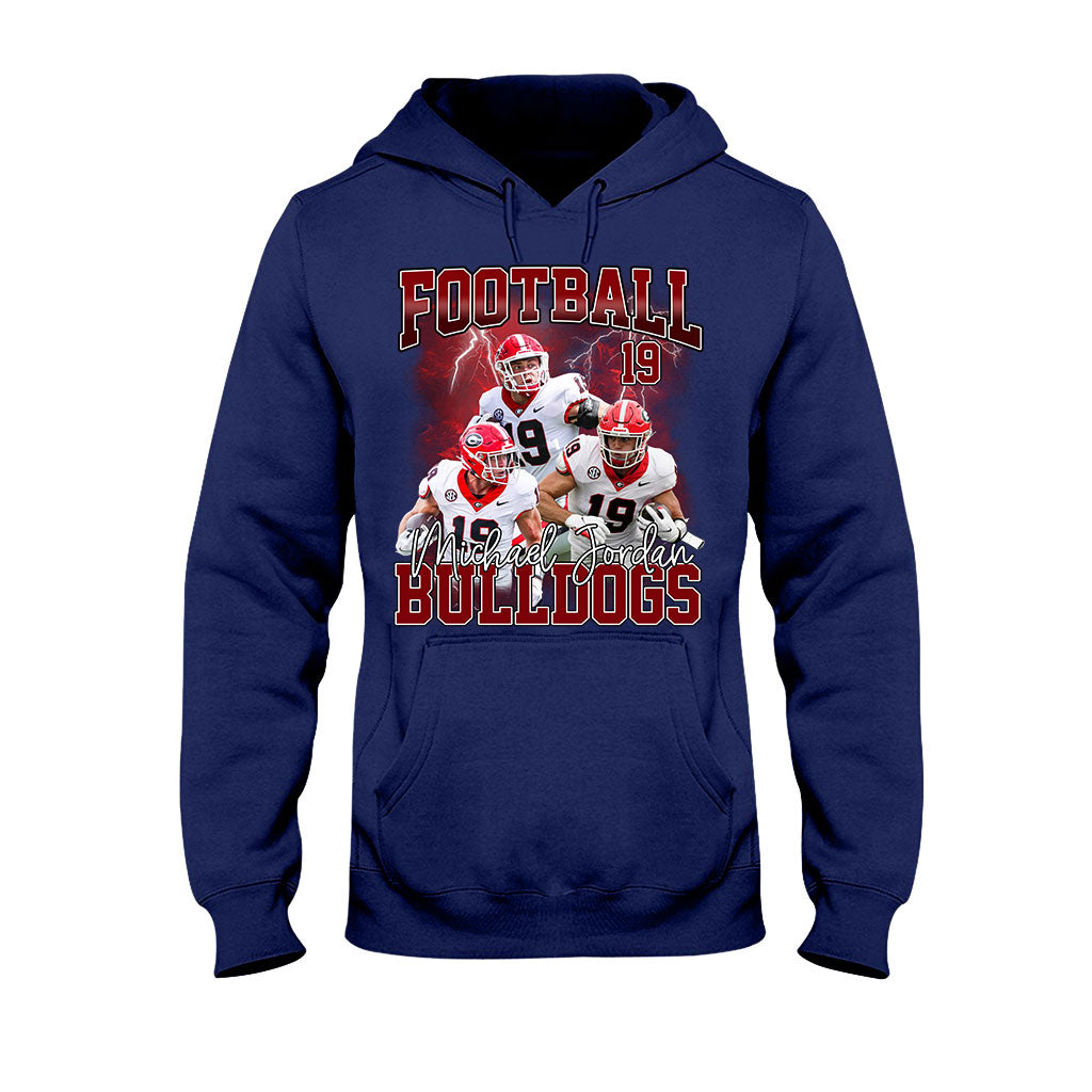 Personalized Football T-Shirt and Hoodie Custom Game Day Gift T-shirt & Hoodie GradoCreations