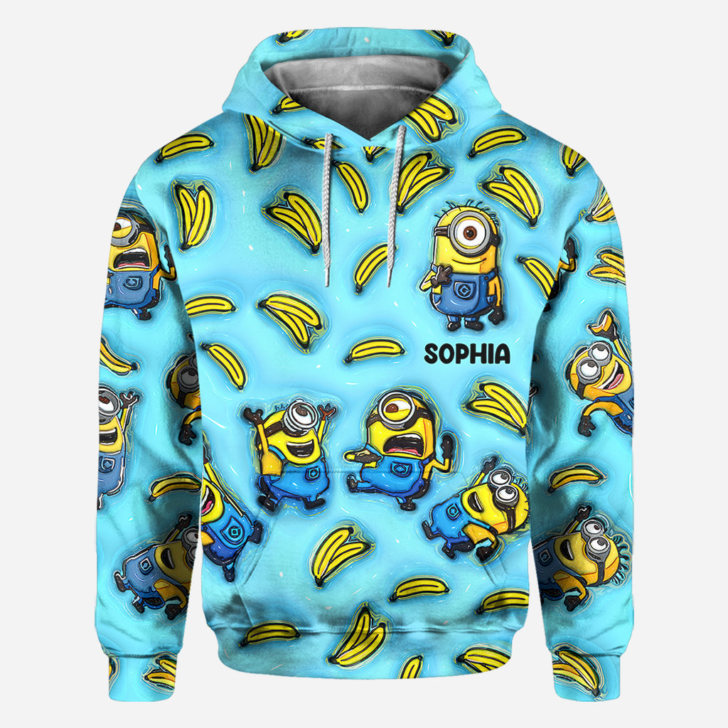 Personalized Minion All Over Shirt Custom Name Birthday Gift All Over Shirt GradoCreations