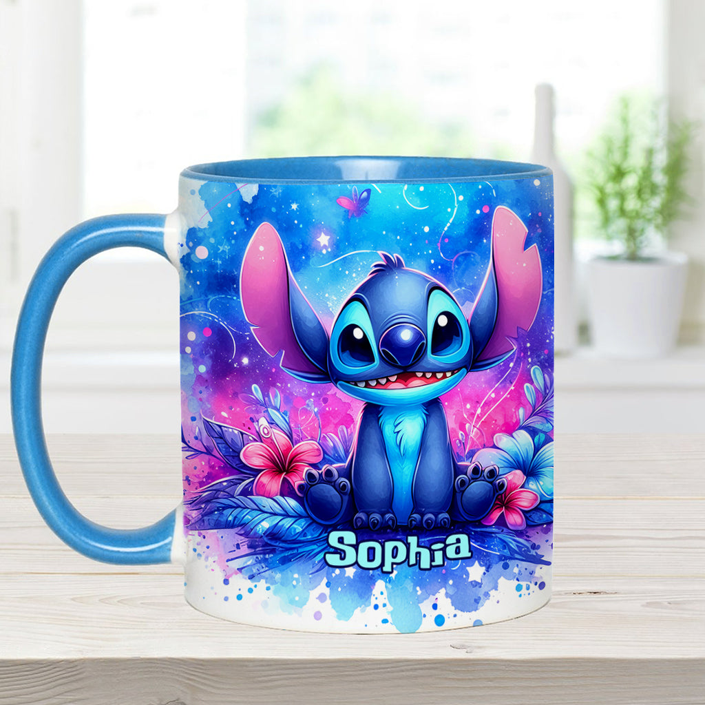 Personalized Ohana Accent Mug Custom Name Gift for Family Accent Mug GradoCreations