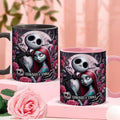 Personalized Nightmare Accent Mug Custom Names Gift for Couples Accent Mug GradoCreations