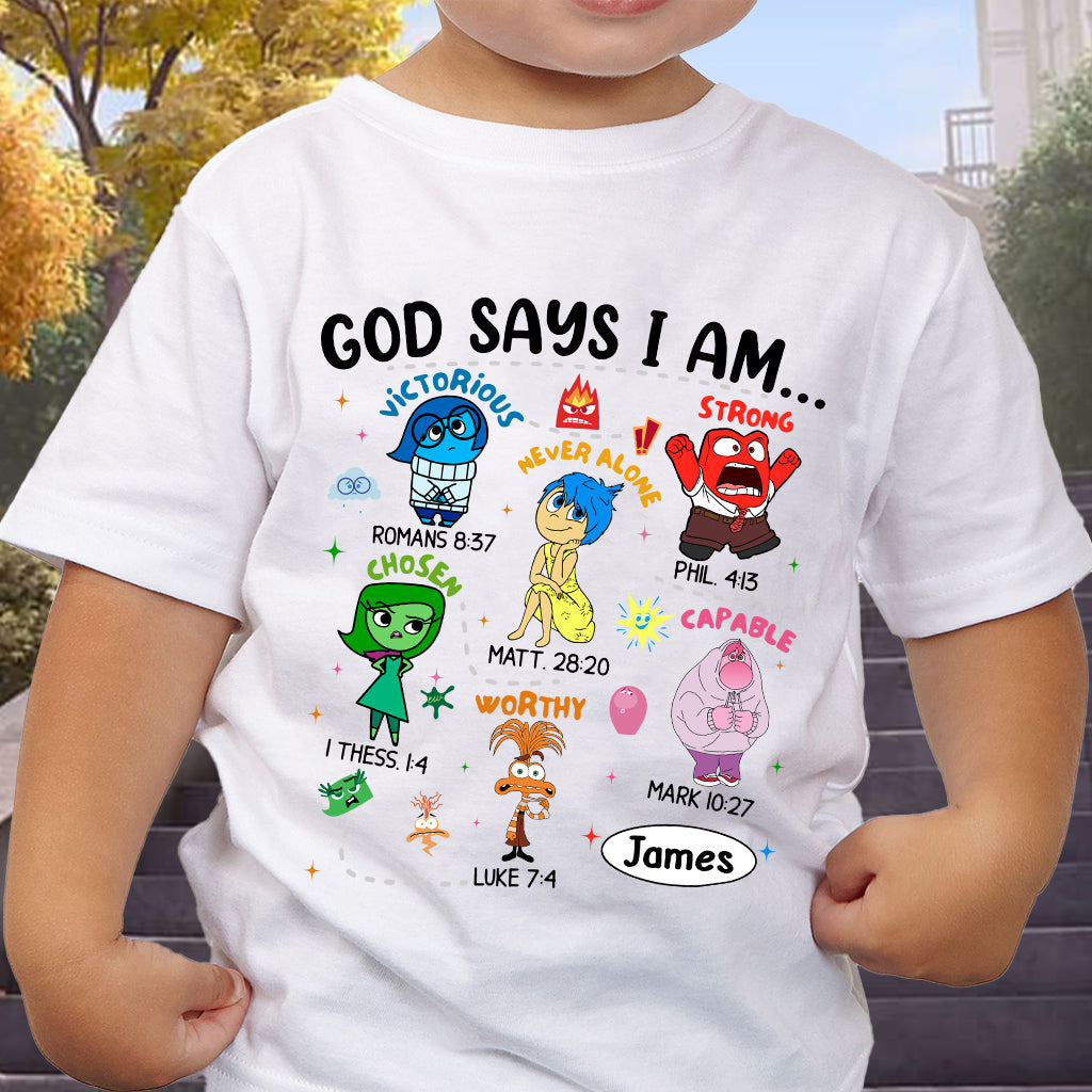 Personalized God Says I Am T-shirt & Hoodie for Kids T-shirt & Hoodie GradoCreations