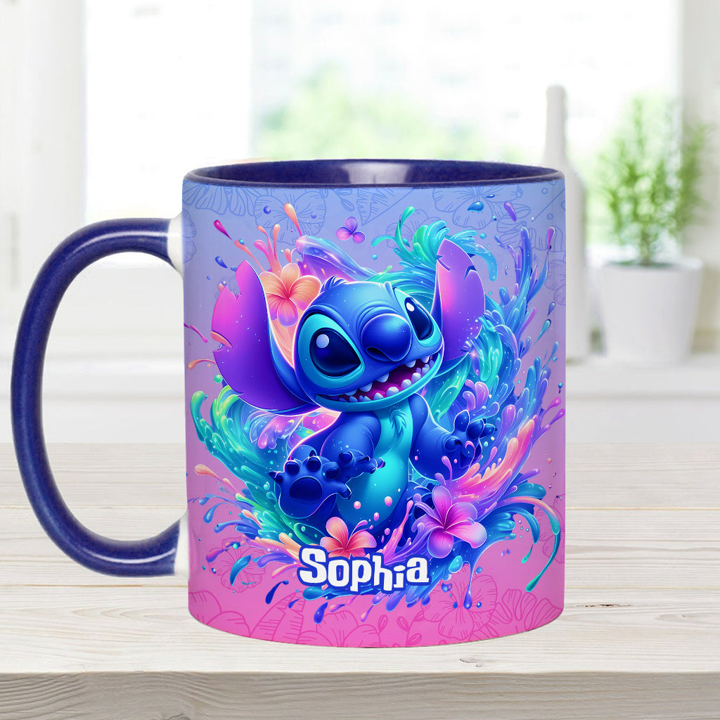 Personalized Ohana Accent Mug Custom Name Gift for Mom Accent Mug GradoCreations