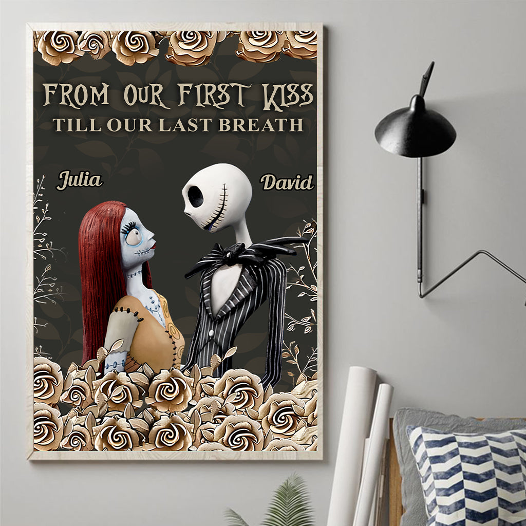 Personalized Nightmare Canvas Art for Couples Custom Name Gift Canvas And Poster GradoCreations