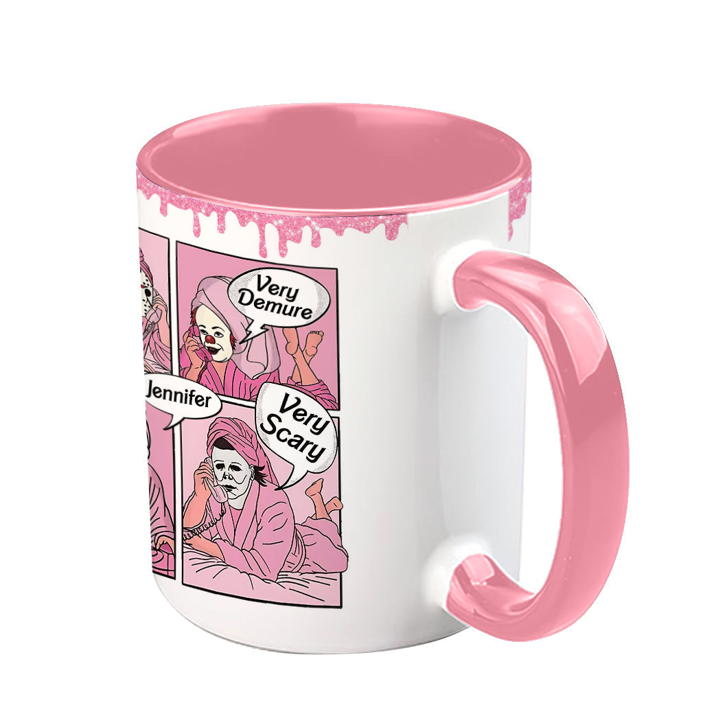 Personalized Spooky Accent Mug Custom Name Unique Gift Accent Mug GradoCreations