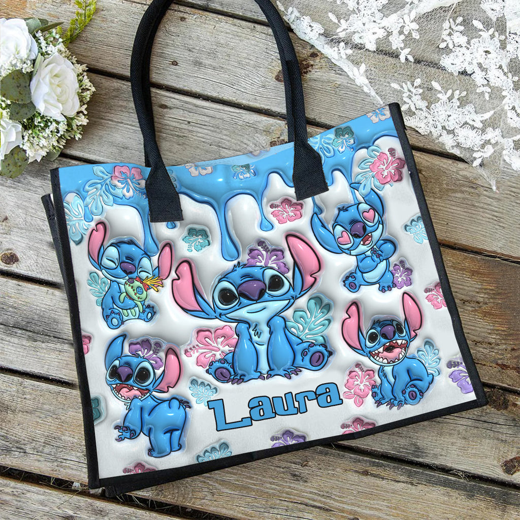 Personalized Ohana Canvas Tote Bag Custom Name Gift for Mom Canvas Tote Bag GradoCreations
