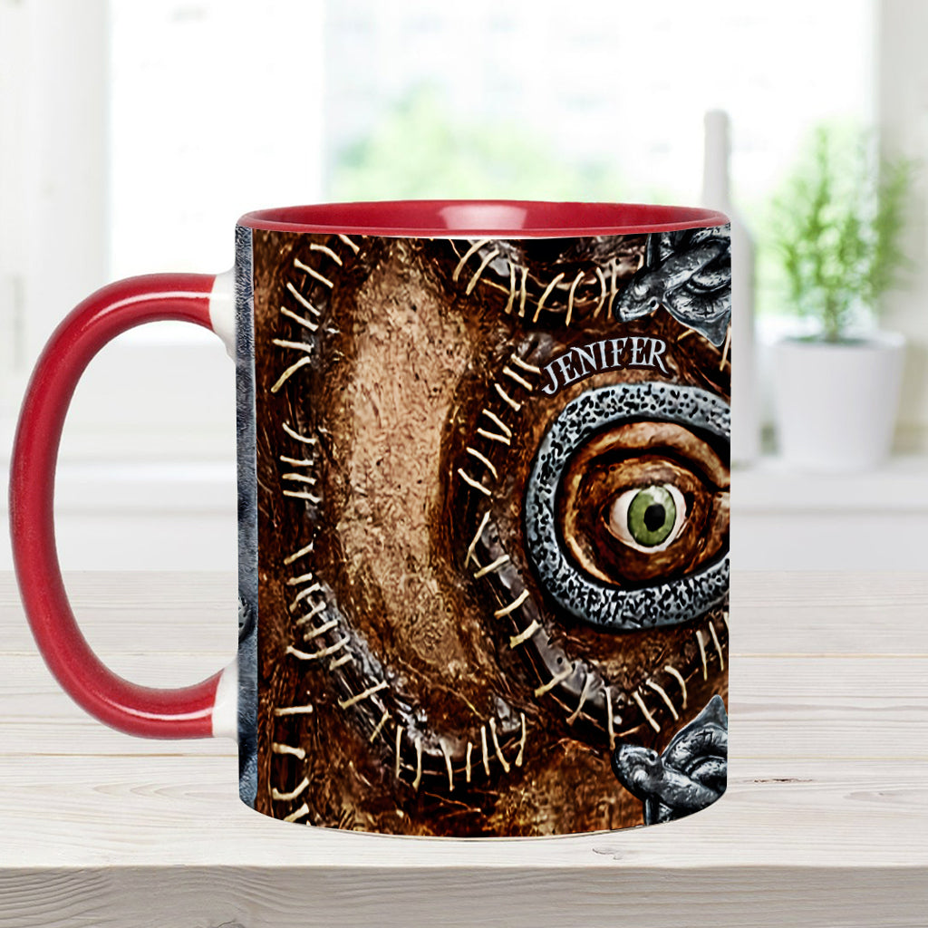 Personalized Three Witches Accent Mug Custom Name Gift for Halloween Accent Mug GradoCreations
