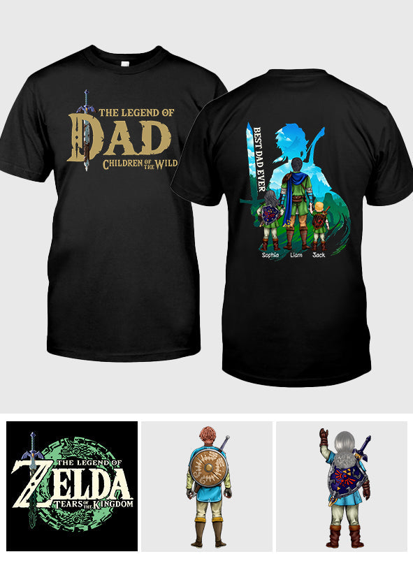 Personalized Legend of Dad T-Shirt & Hoodie Custom Name Gift for Father's Day T-shirt And Hoodie GradoCreations