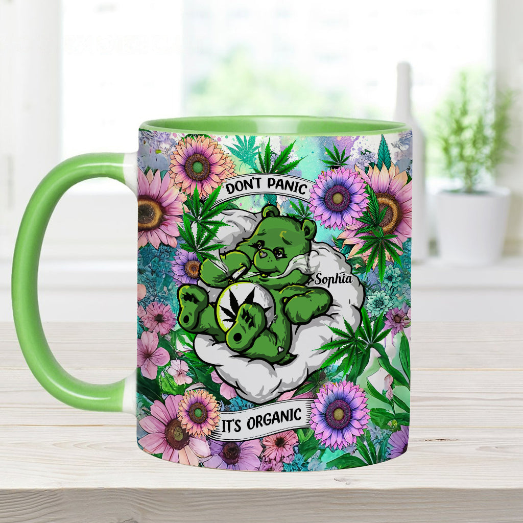 Personalized Weed Accent Mug Custom Name Gift for Her Accent Mug GradoCreations