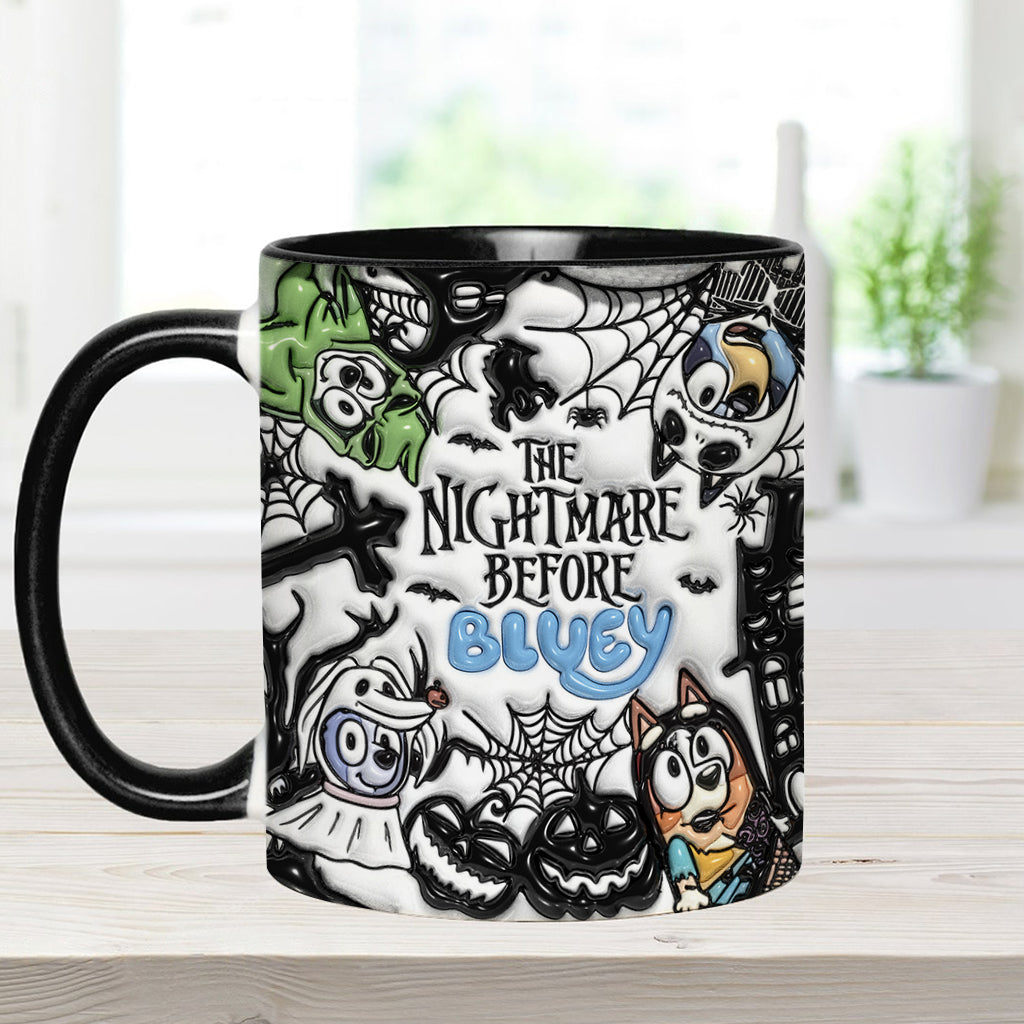 Personalized Nightmare Accent Mug Custom Name Gift for Halloween Accent Mug GradoCreations