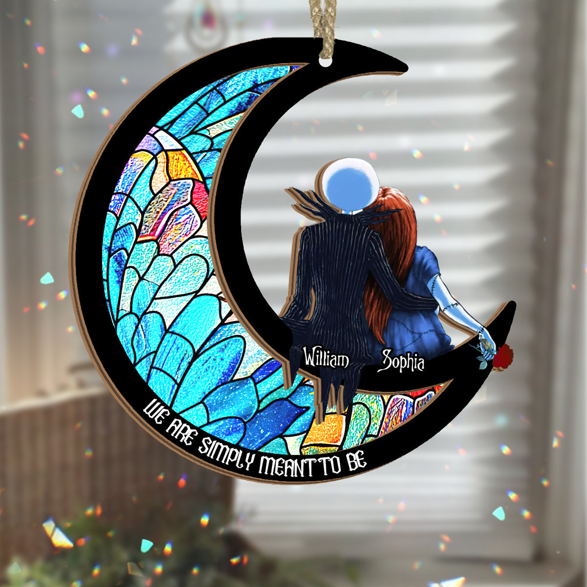 Personalized Nightmare Suncatcher Gift for Couples - We Are Simply Meant To Be Suncatcher GradoCreations