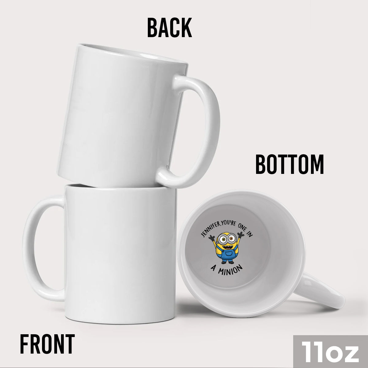 Personalized Hidden Message Mug Unique Gift for Mom or Couple Hidden Message Mug GradoCreations