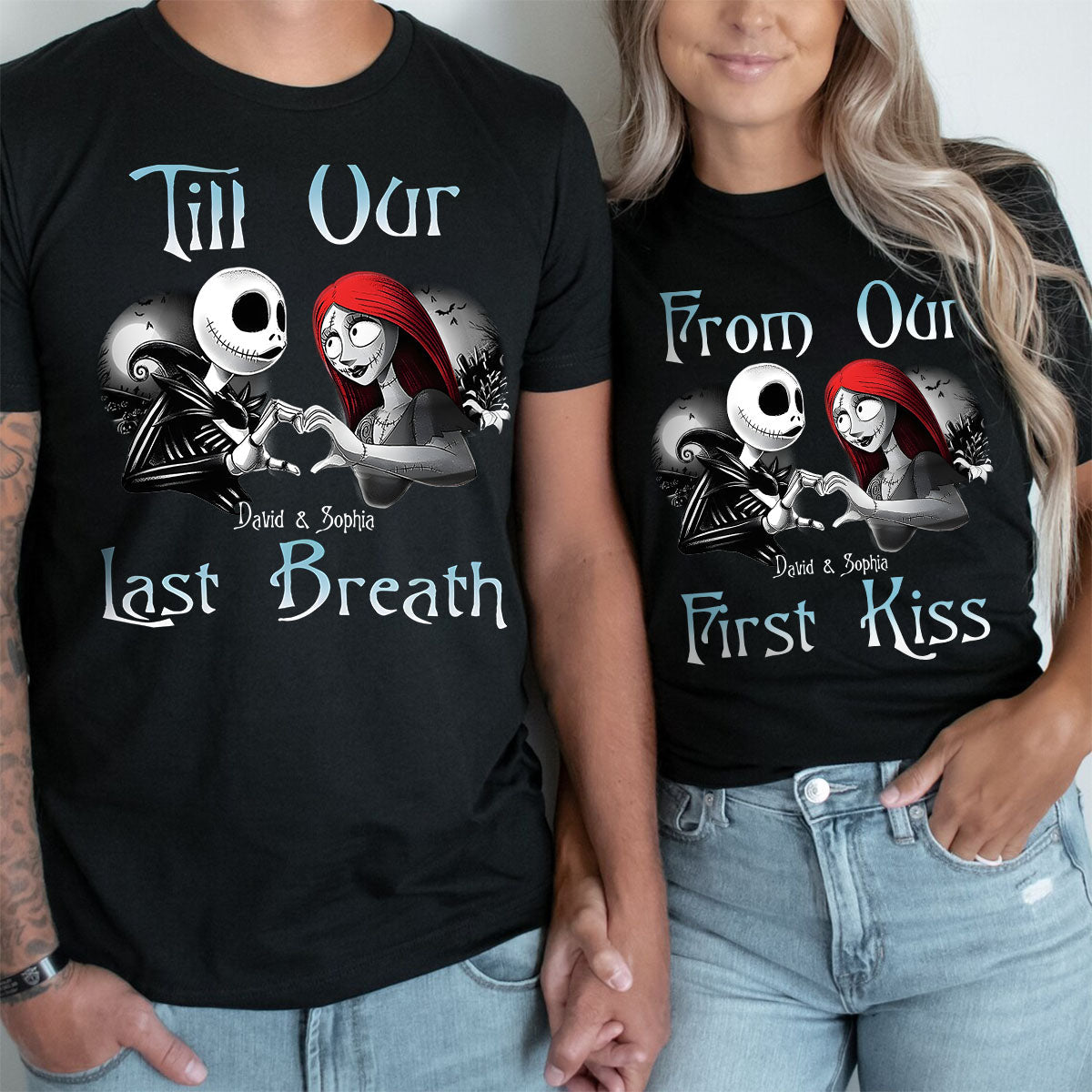 Personalized Nightmare Couple T-shirt & Hoodie Gift Idea T-shirt & Hoodie GradoCreations