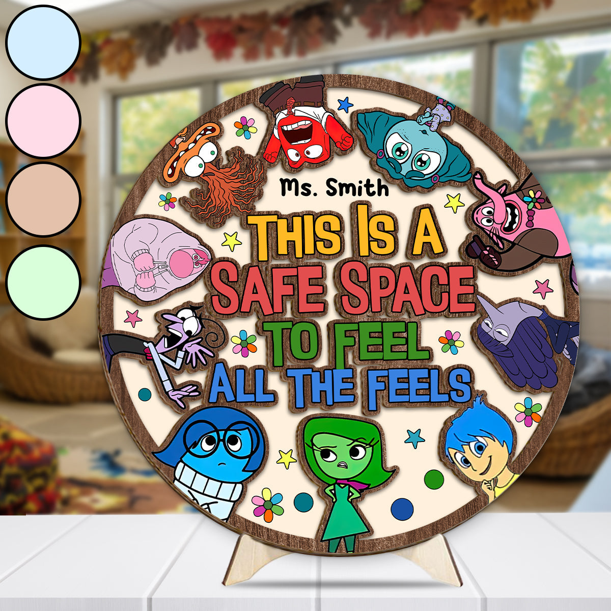 Personalized 2 Layered Wood Sign Safe Space Gift for Home 2 Layered Wood Sign GradoCreations