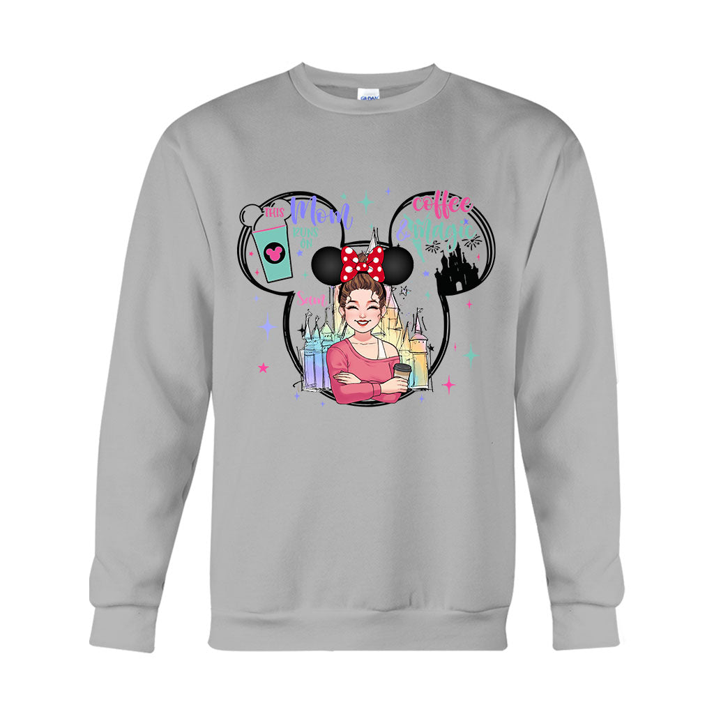 Personalized Coffee Magic Mouse T-shirt for Mom – Custom Name Gift T-shirt & Hoodie GradoCreations