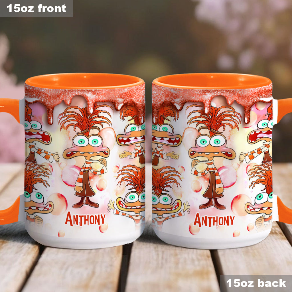 Personalized Two-Tone Accent Mug Custom Name Gift Accent Mug GradoCreations