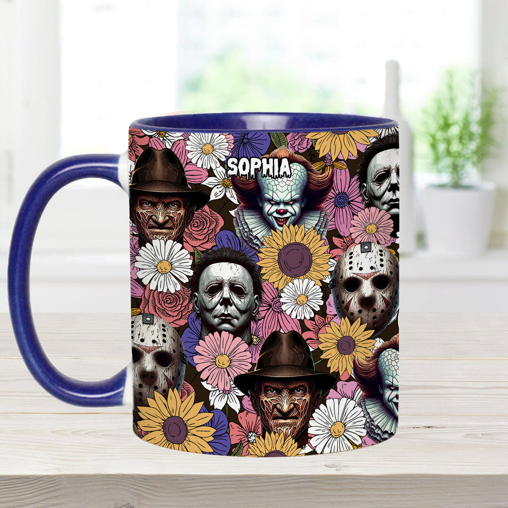 Personalized Horror Movie Accent Mug with Custom Name Gift Accent Mug GradoCreations