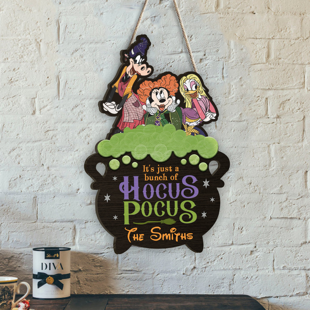 Personalized Hocus Pocus Wood Sign Custom Family Name Gift Wood Sign GradoCreations