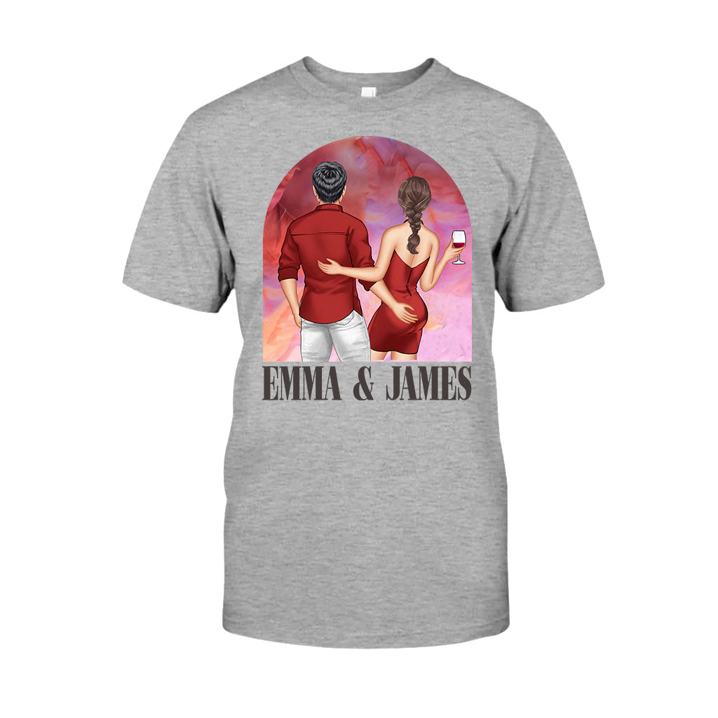 Personalized Couple T-Shirt & Hoodie Unique Gift for Anniversary or Valentine's Day T-shirt & Hoodie GradoCreations
