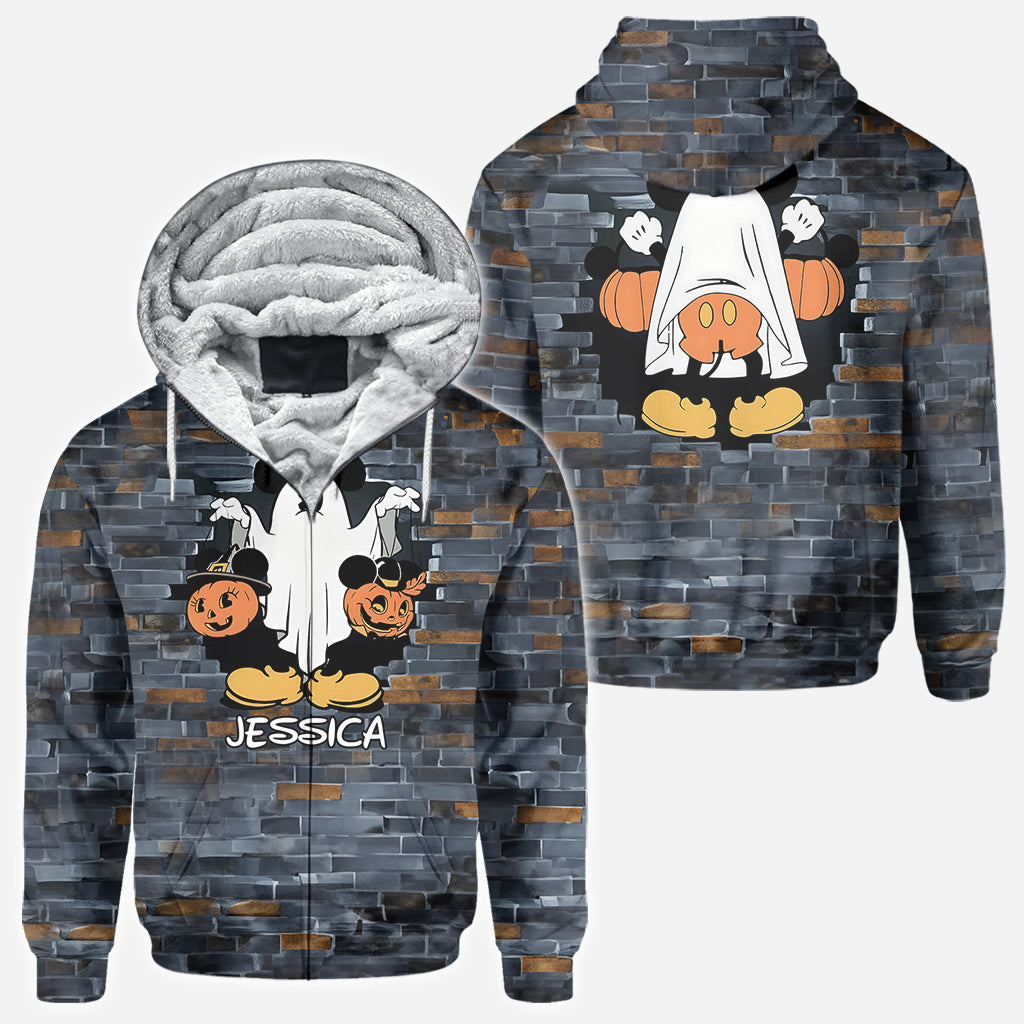 Funny Personalized Ghost Mouse All Over Shirt for Kids & Adults All Over Shirt GradoCreations