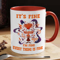 Personalized Accent Mug Cute Anxiety Design Gift for Graduation Accent Mug GradoCreations