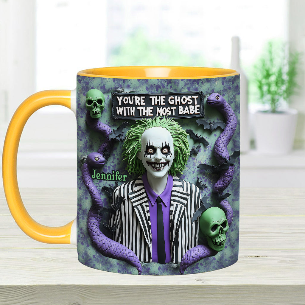 Personalized Accent Mug You're The Ghost With The Most Gift Accent Mug GradoCreations