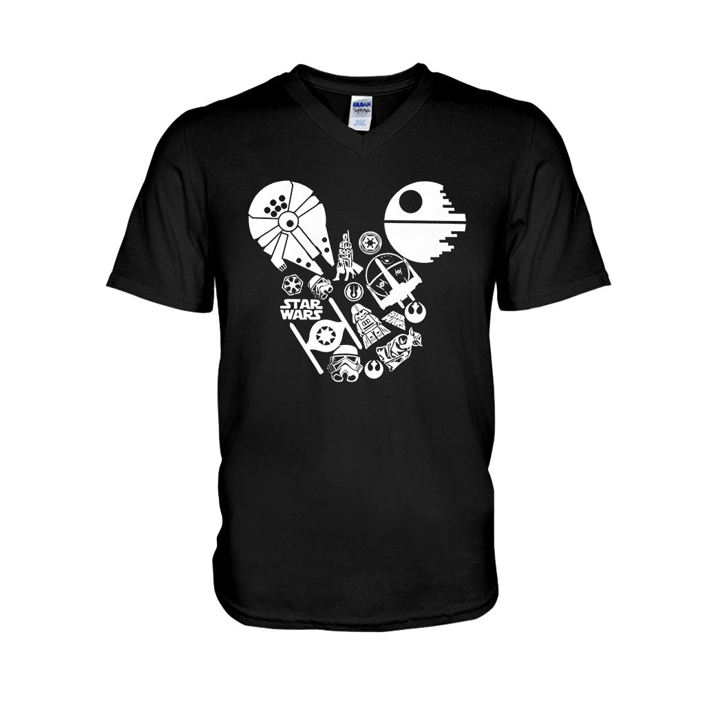 Personalized Star Wars Mouse Ears T-shirt & Hoodie Gift for Fans T-shirt & Hoodie GradoCreations