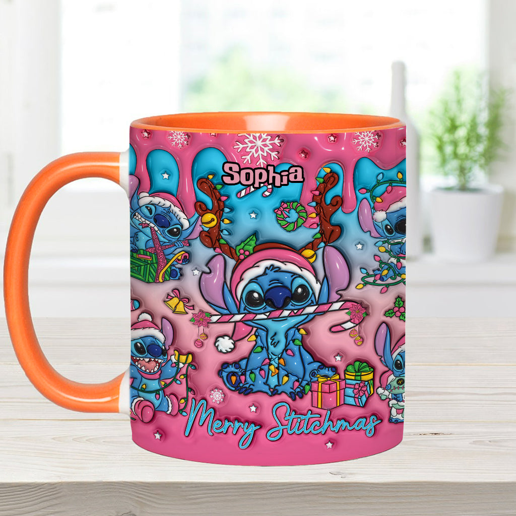 Personalized Ohana Accent Mug Christmas Gift for Mom Accent Mug GradoCreations