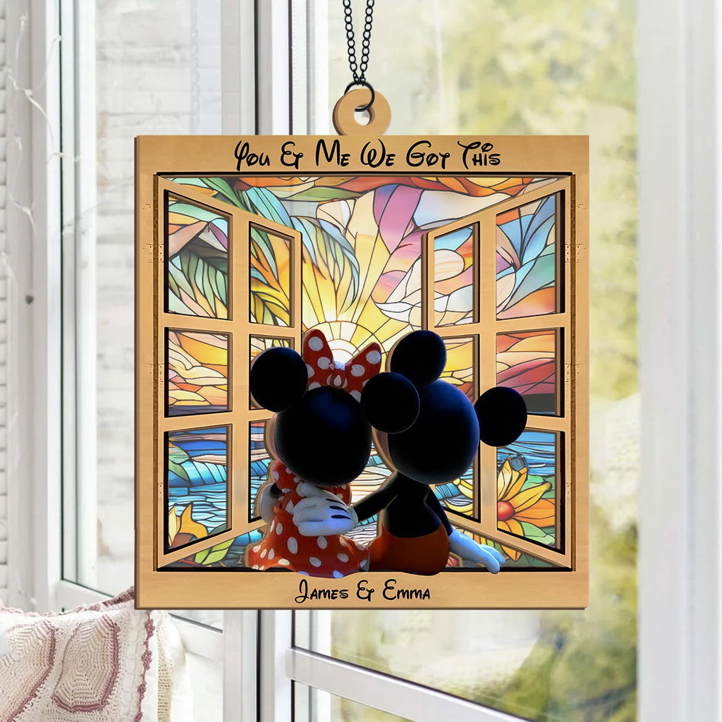 Personalized You & Me We Got This Suncatcher Gift for Couples Suncatcher GradoCreations