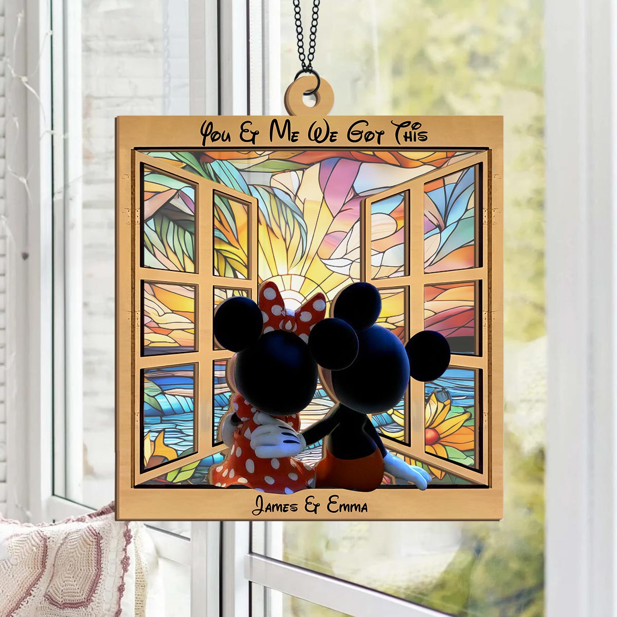 Personalized You & Me We Got This Suncatcher Gift for Couples Suncatcher GradoCreations