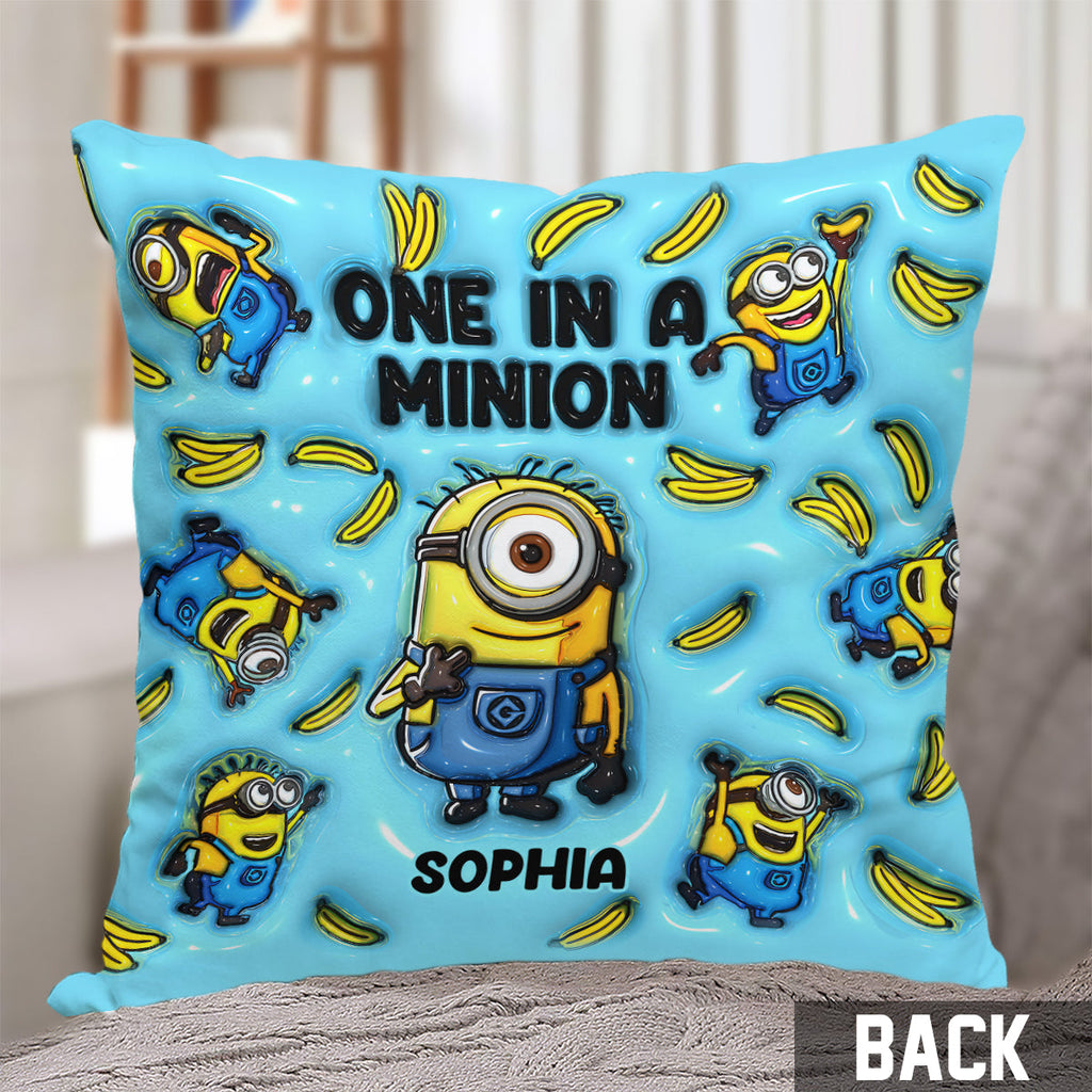 Personalized Minion Throw Pillow Custom Name Gift Throw Pillow GradoCreations