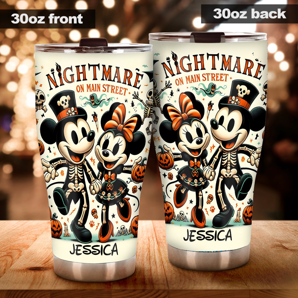 Personalized Nightmare On Main Street Tumbler Custom Name Gift Tumbler GradoCreations