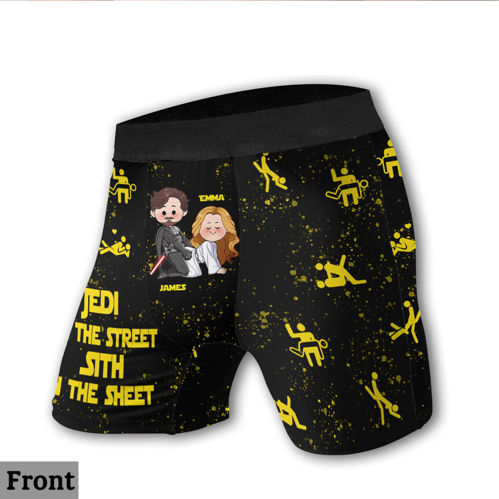 Personalized Jedi Sith Men's Boxer Briefs Custom Name Gift Men Boxer Briefs GradoCreations