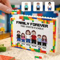 Personalized Family Building Brick Blocks Customizable Family Name Gift One-sided Rectangle Building Brick Blocks GradoCreations