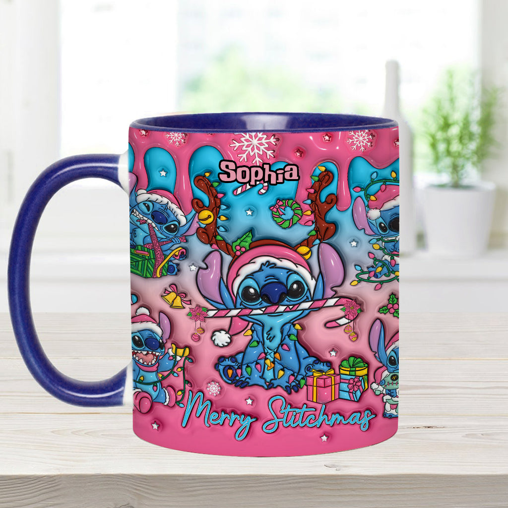 Personalized Ohana Accent Mug Christmas Gift for Mom Accent Mug GradoCreations