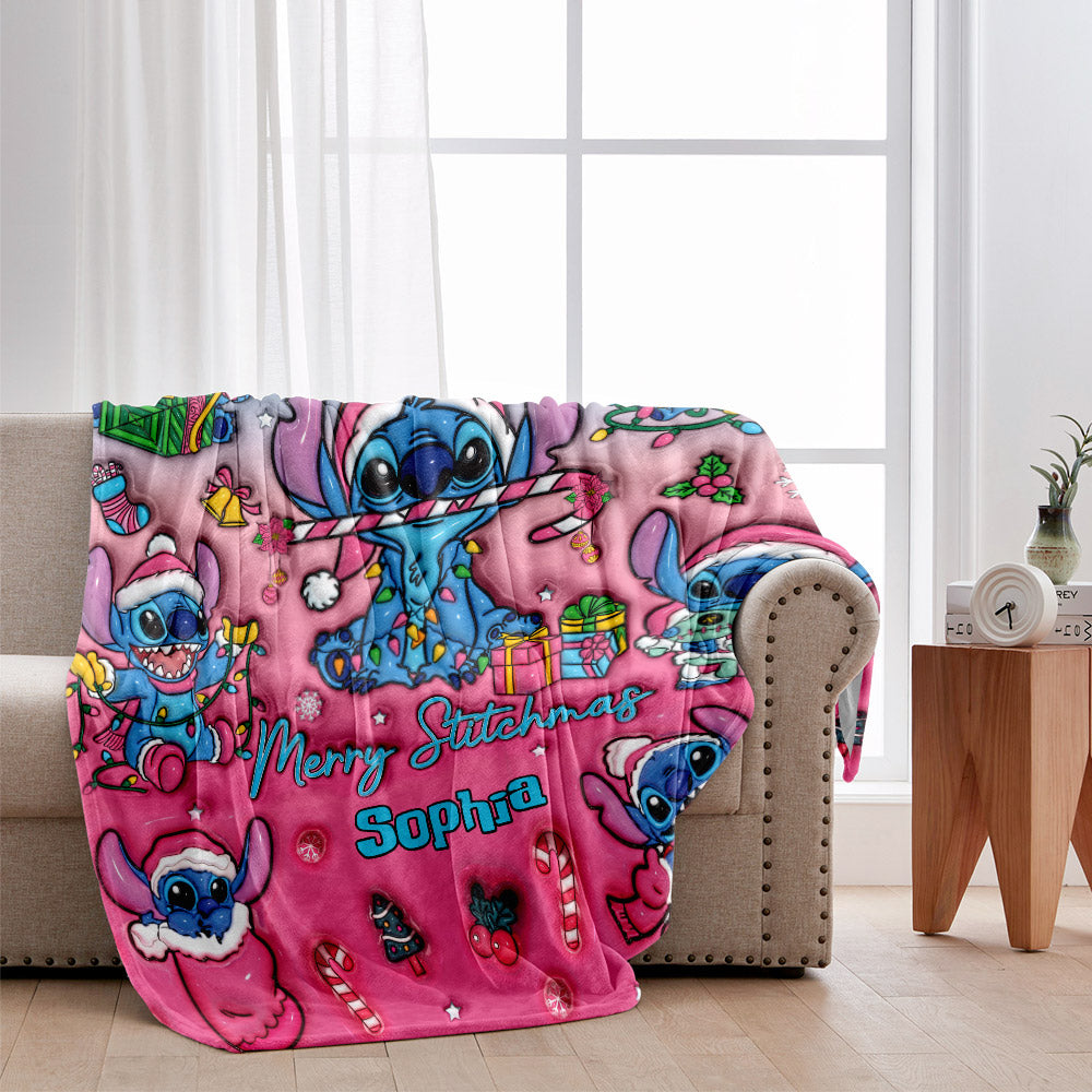 Personalized Ohana Blanket Custom Name Christmas Gift Blanket GradoCreations