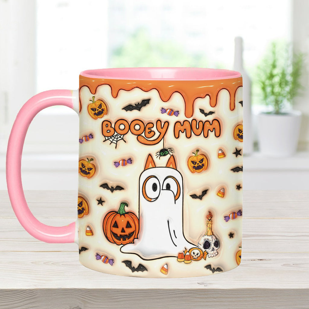 Personalized Booey Mum Accent Mug Custom Name Gift for Mom Accent Mug GradoCreations